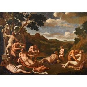 Baccanale, Giulio Carpioni (Venezia, 1613 - Vicenza, 1678) attribuibile