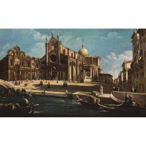 Campo Santi Giovanni e Paolo, Seguace di Francesco Guardi (Venezia, 1712 - 1793)