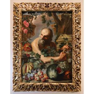 Ritratto del filosofo greco Diogene, Abraham Brueghel (Anversa 1631 - Napoli 1690)