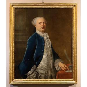 Ritratto di gentiluomo francese, Jean-Baptiste van Loo (Aix-en-Provence, 1684 - 1745) entourage