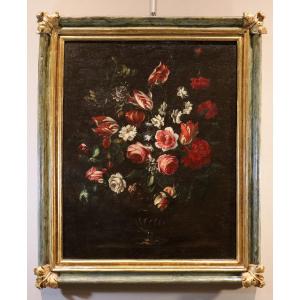 Natura morta con vaso di fiori, Giovanni Stanchi (Roma, 1608 - 1675) Bottega