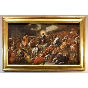 Moltiplicazione dei pani e dei pesci, Angelo Solimena (Canale di Serino 1629 - Barra, 1716)