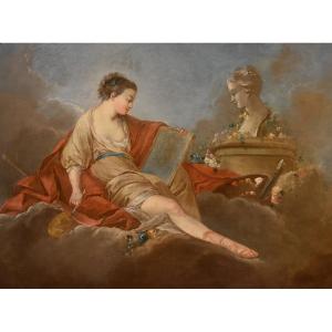 Allegoria della Pittura e del Disegno, Pierre Charles Trémolières (Cholet, 1703 - Paris, 1739)