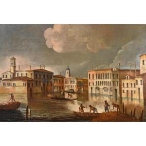 Francesco Tironi (Venezia, circa 1745 - 1797), Veduta di Venezia con l’imbocco di Cannaregio