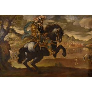 Ritratto equestre di Pietro Strozzi, Pittore fiorentino XVII-XVIII Secolo