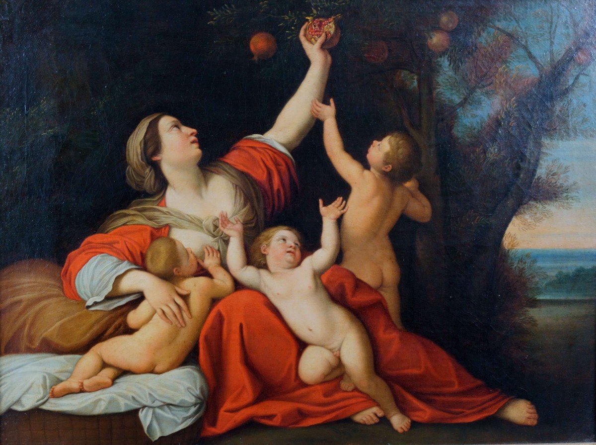 "Allegoria della fecondità" da Francesco Albani, sec. XVIII