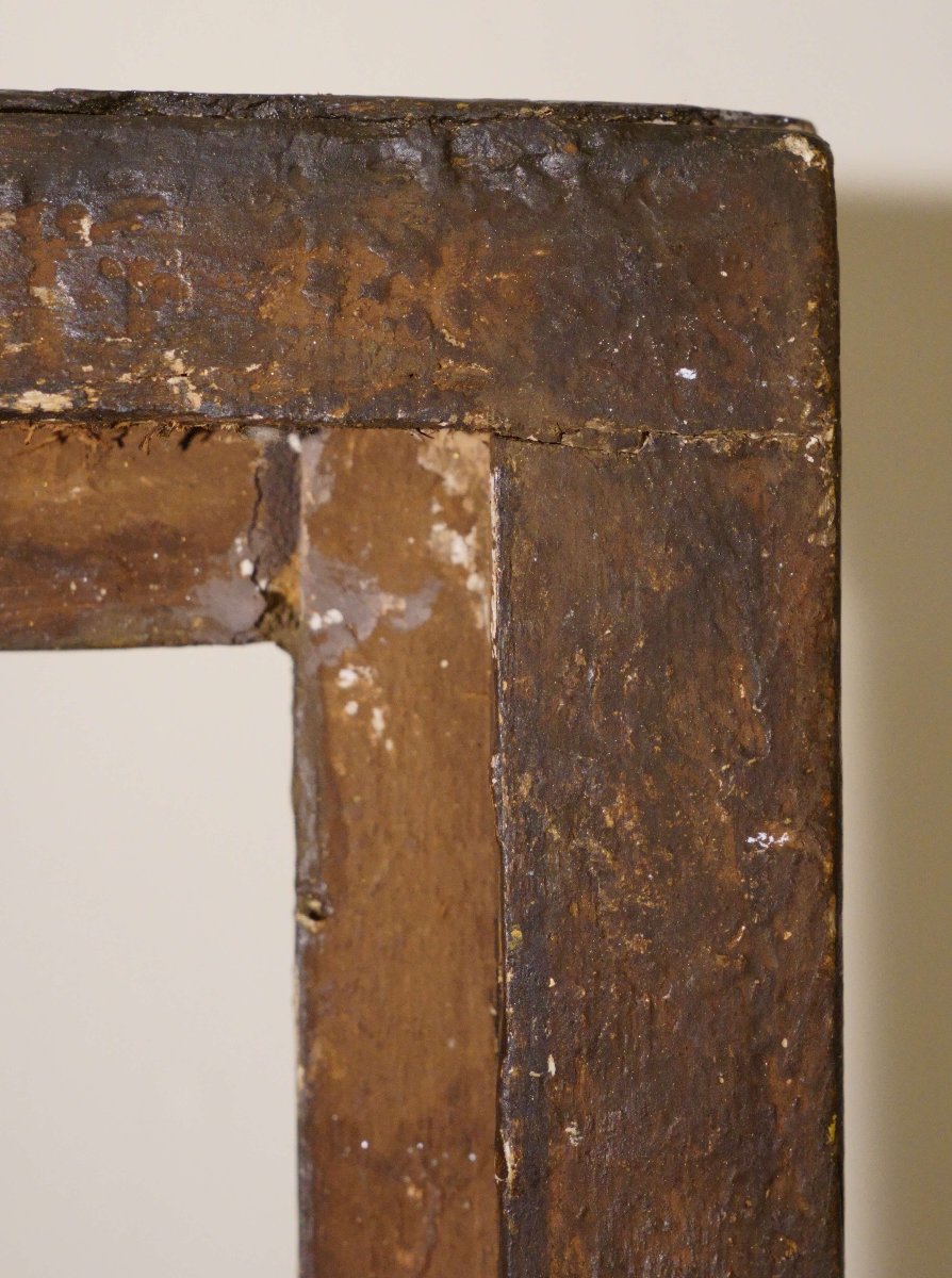 Cornice da Collezione Legno Scolpito e Dorato Italia XVII secolo-photo-2