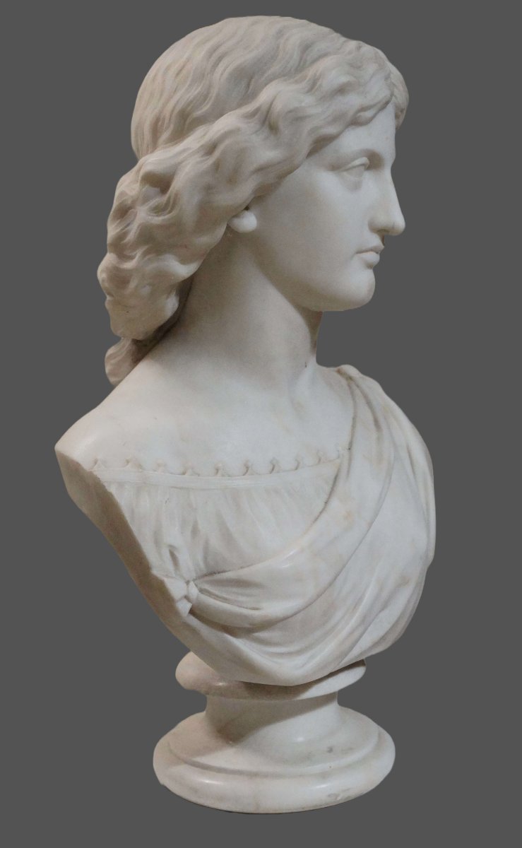 Edward William Physick (1774-1862) Busto in Marmo Neoclassico -photo-2