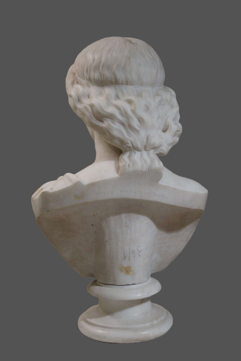 Edward William Physick (1774-1862) Busto in Marmo Neoclassico -photo-3