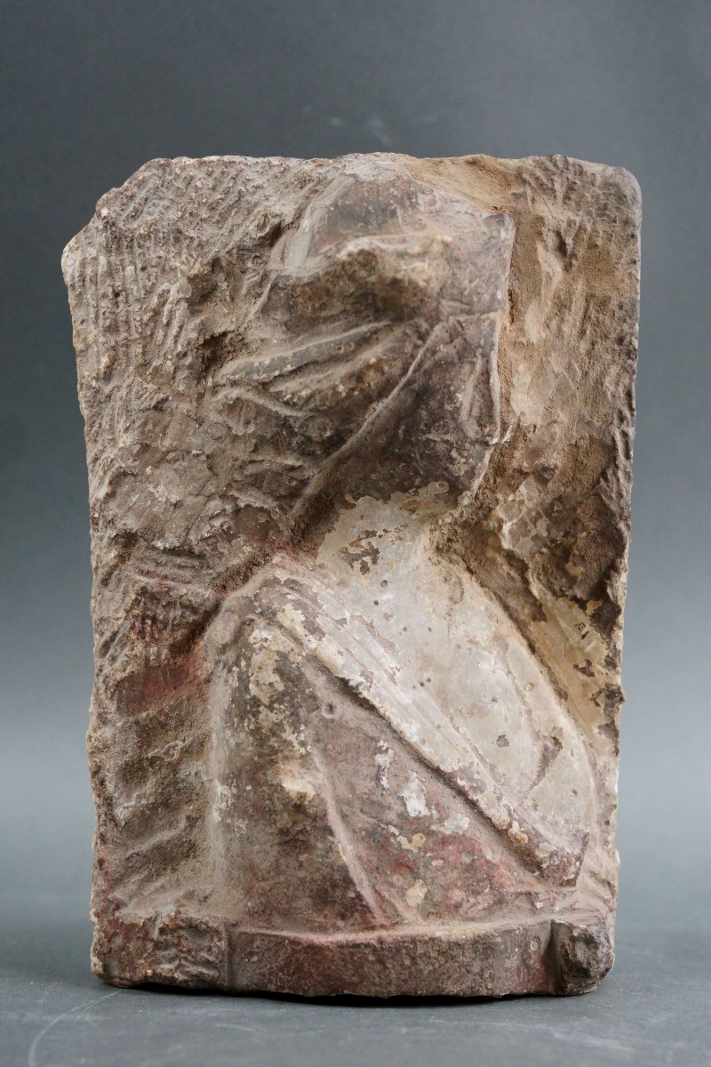 Profilo in Marmo della Montagnola Altorilievo Frammento XIV secolo