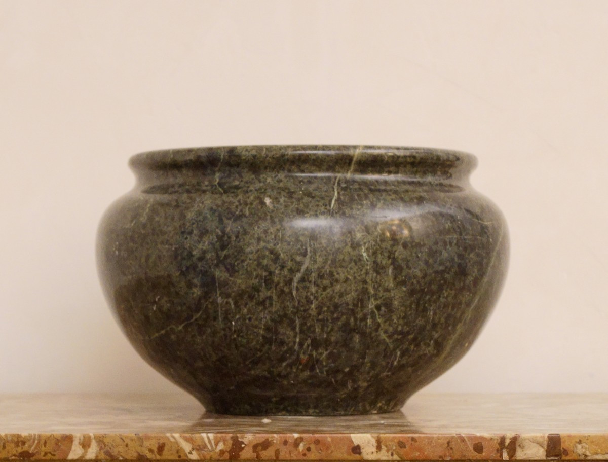 Imponenete Vaso Romano in Marmo Serpentino epoca Grand Tour