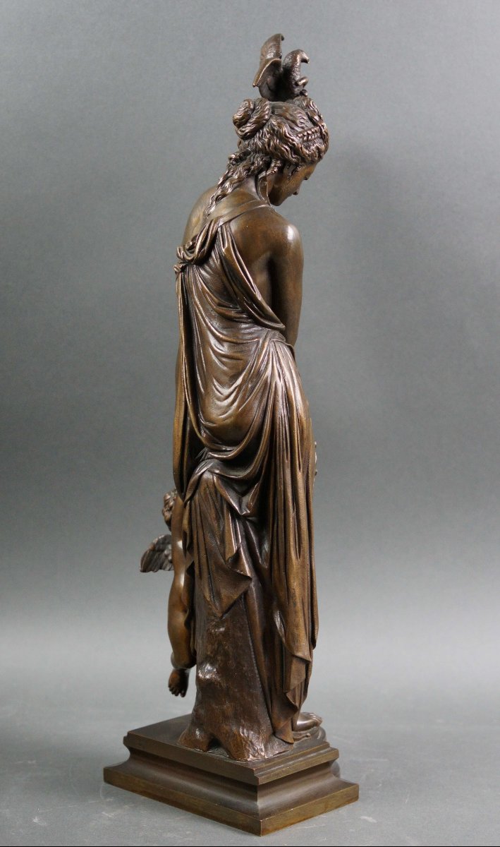 Jean BULIO (1827-1911), "Venere e Cupido" Gruppo in Bronzo Susse Fondeur-photo-3