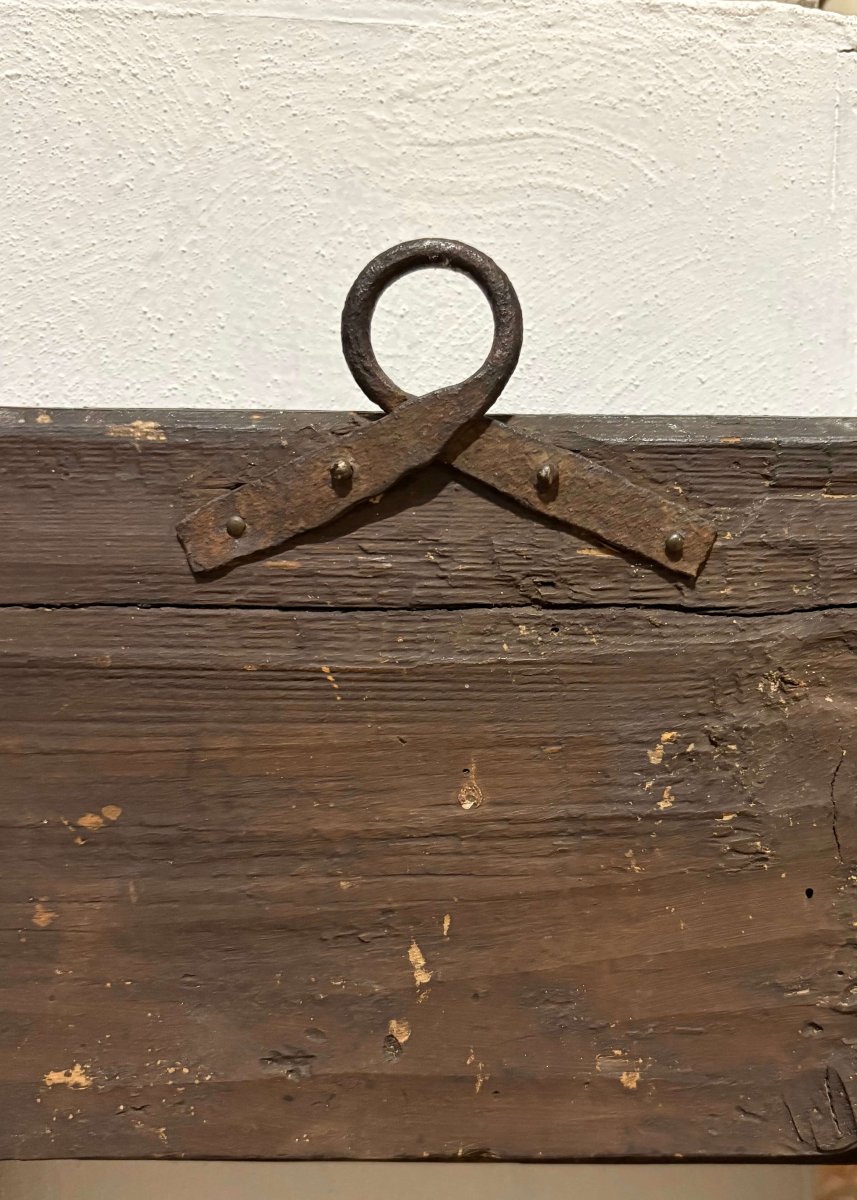 Cornice in Legno Intagliato a decoro Guilloche XVII secolo-photo-3