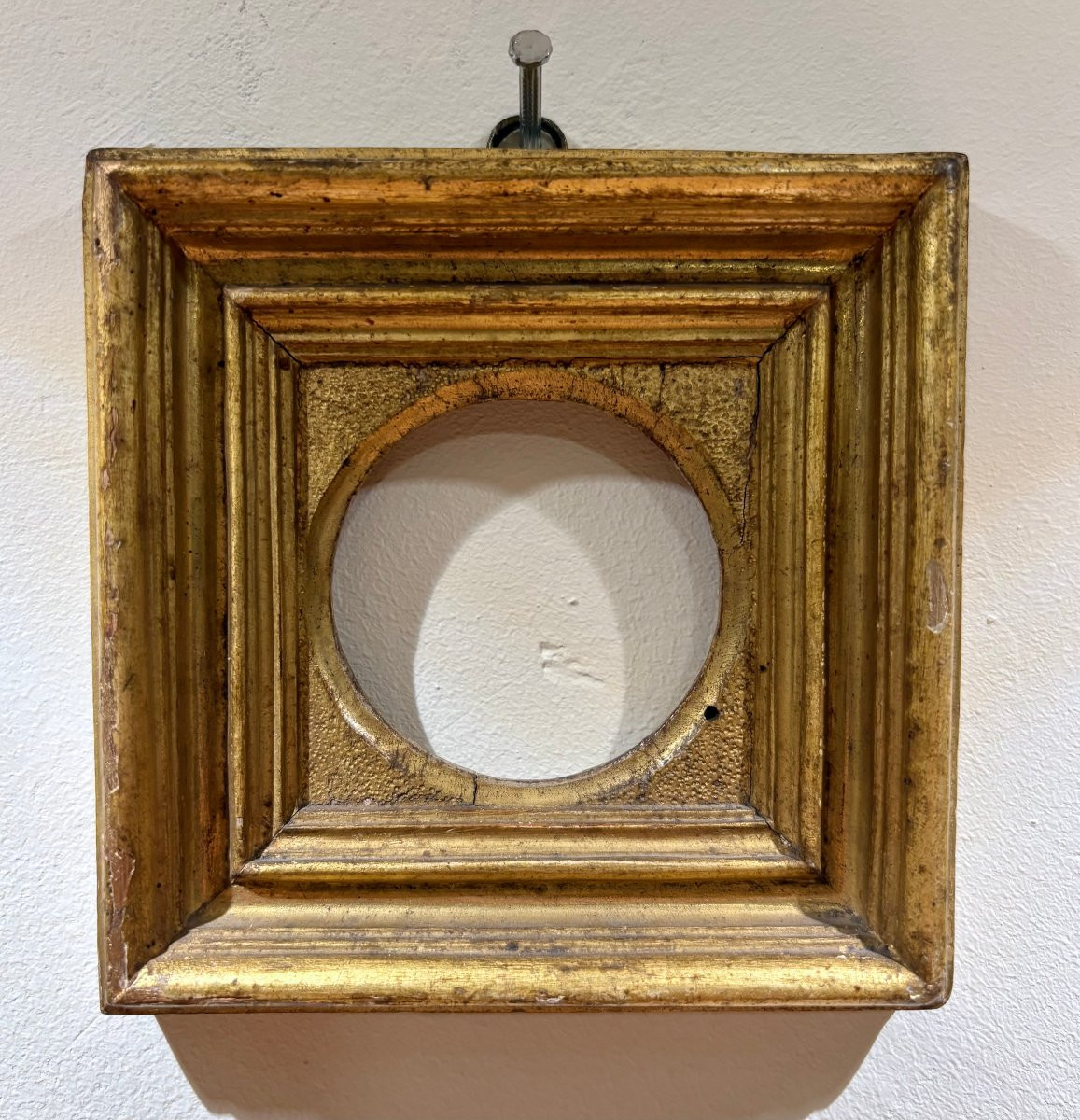 Cornice da Collezione Legno Scolpito e Dorato Italia XVIII secolo-photo-2