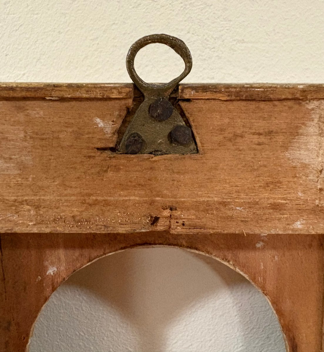 Cornice da Collezione Legno Scolpito e Dorato Italia XVIII secolo-photo-2