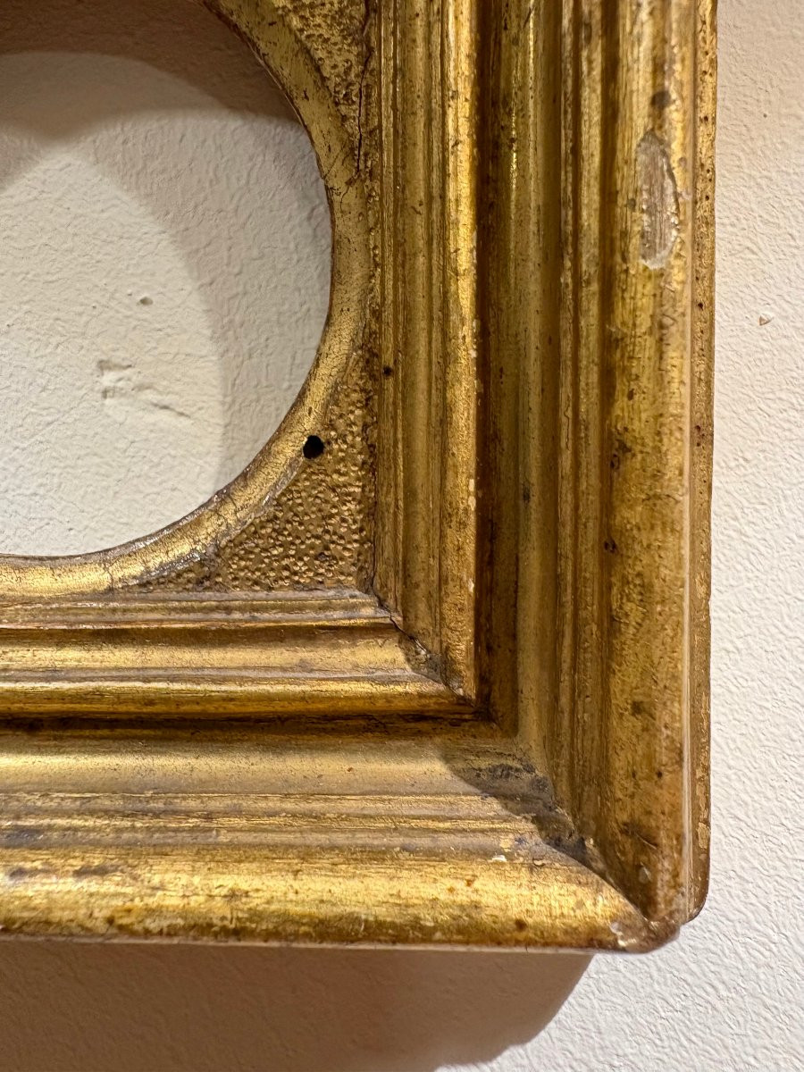 Cornice da Collezione Legno Scolpito e Dorato Italia XVIII secolo-photo-3