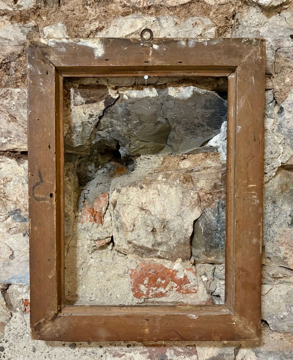 Cornice Salvator Rosa Legno Dorato XVIII secolo-photo-2