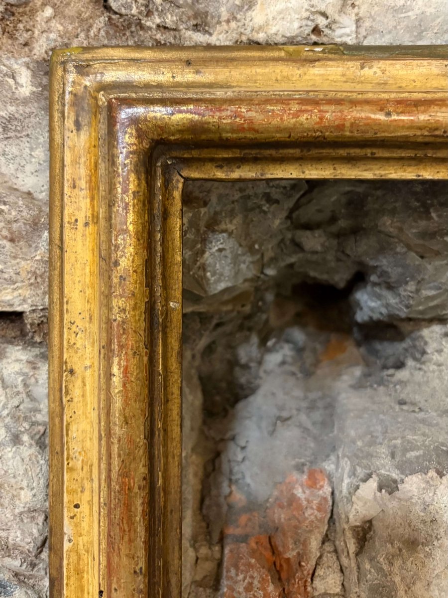 Cornice Salvator Rosa Legno Dorato XVIII secolo-photo-3