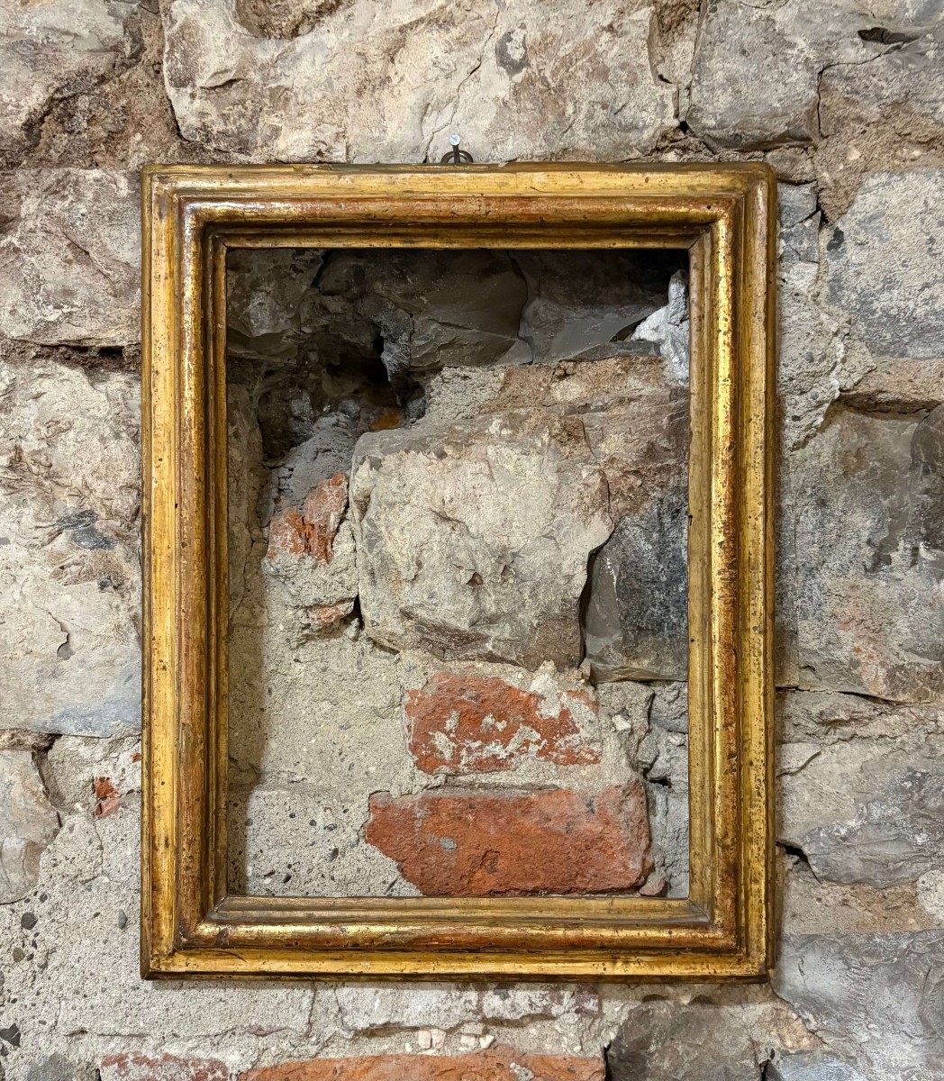 Cornice Salvator Rosa Legno Dorato XVIII secolo