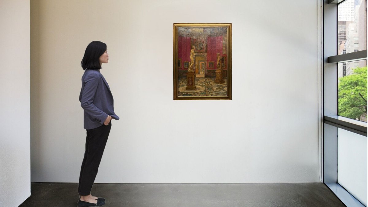 De Rossi Gustavo (1876-1946) "Interno della Tribuna degli Uffizi" Veduta-photo-2