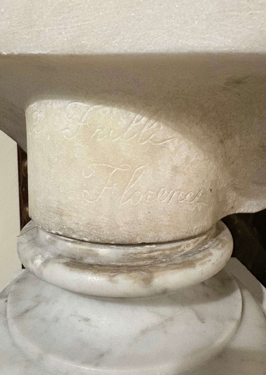 Antonio Frilli (1830-1902) Busto in Marmo della Venere Italica XIX secolo-photo-8
