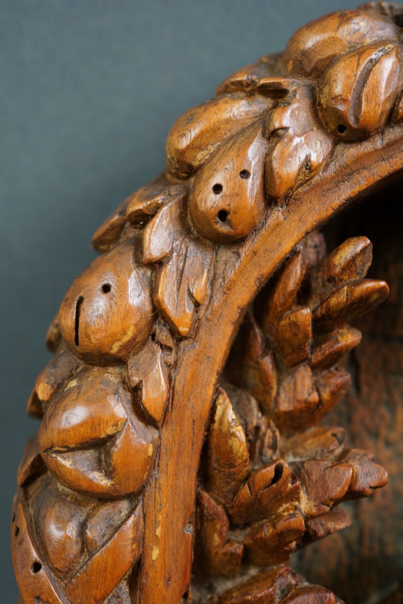 Scultura a Bassorilievo in Legno "Il battesimo di Cristo" Italia, XVII secolo-photo-1