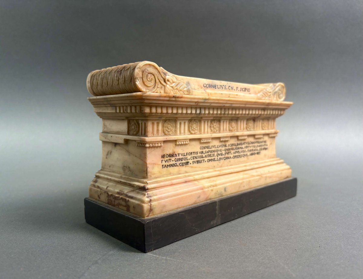 Souvenir del Grand Tour Sarcofago di Lucio Cornelio Scipione Barbato -photo-2