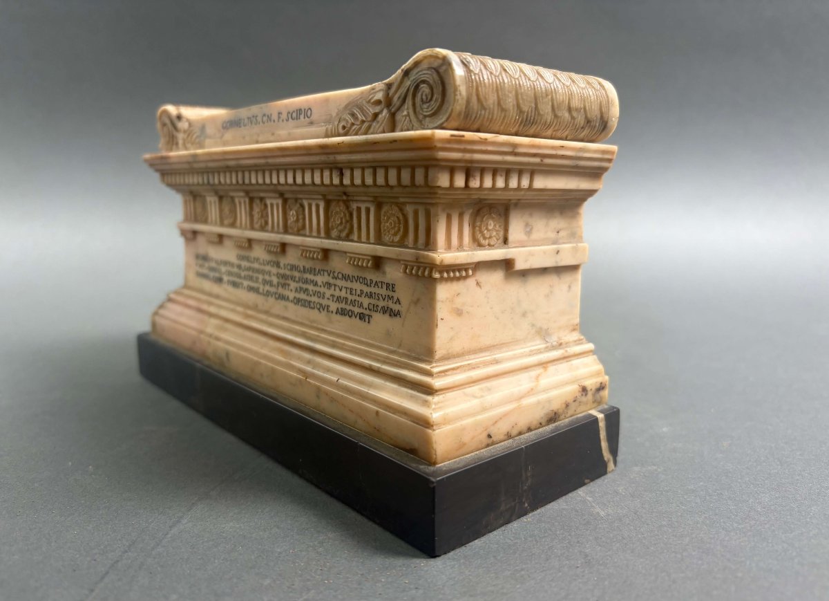 Souvenir del Grand Tour Sarcofago di Lucio Cornelio Scipione Barbato -photo-4