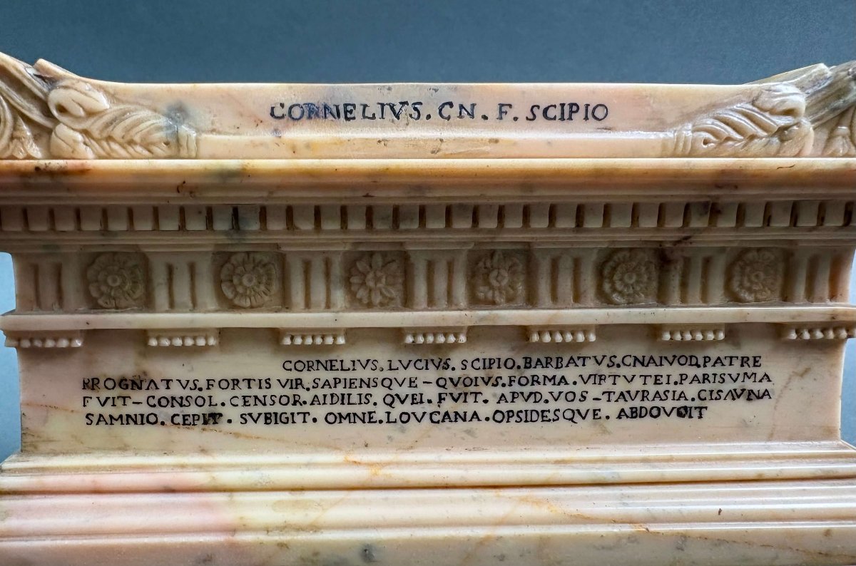 Souvenir del Grand Tour Sarcofago di Lucio Cornelio Scipione Barbato -photo-2