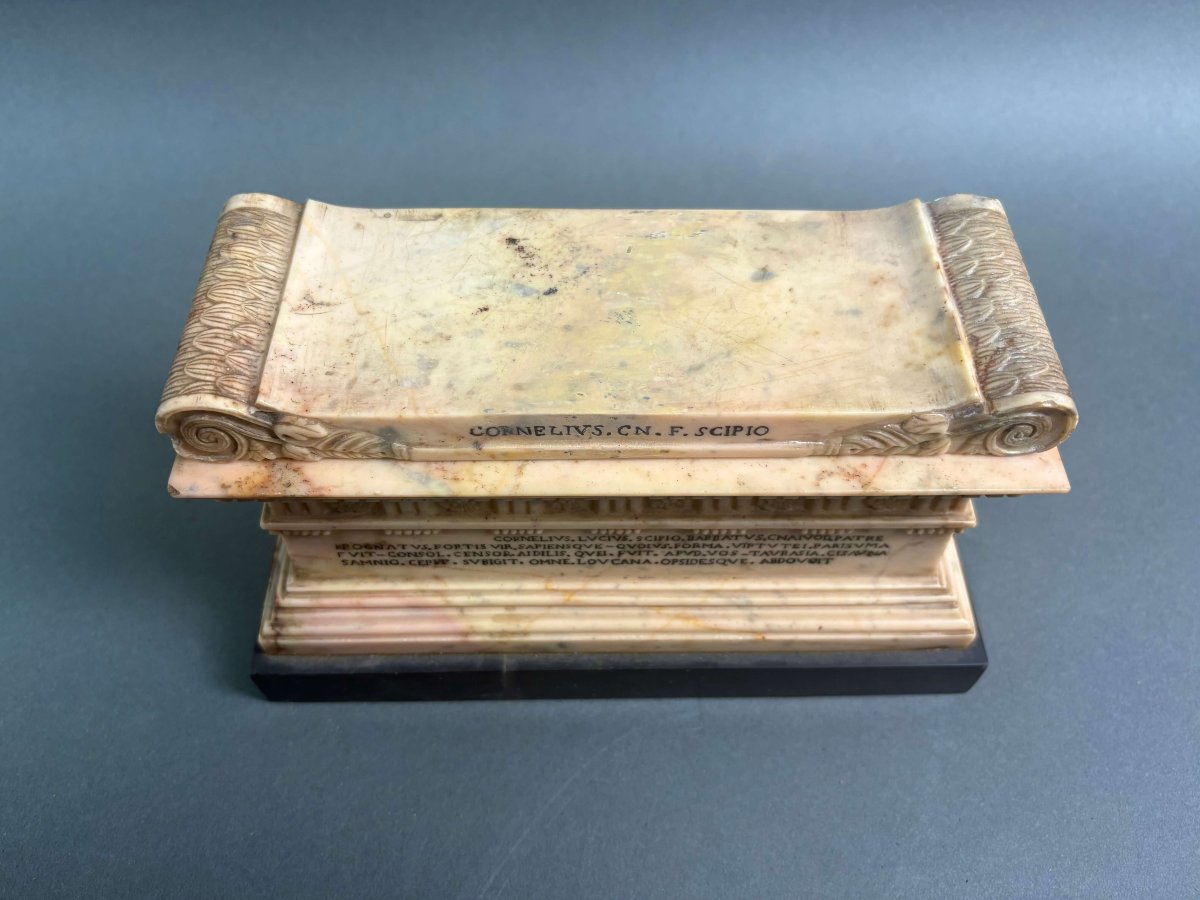 Souvenir del Grand Tour Sarcofago di Lucio Cornelio Scipione Barbato -photo-3