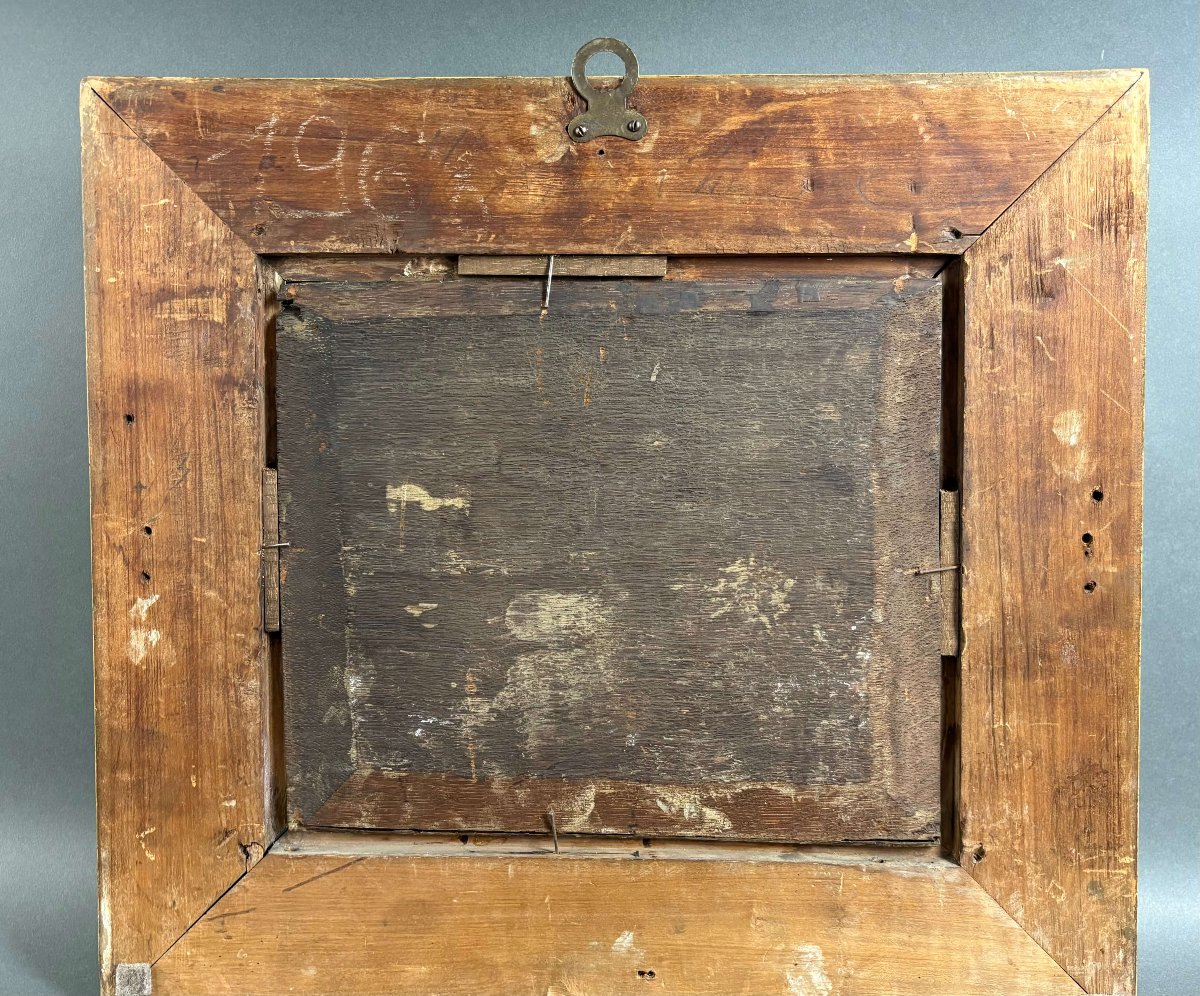 Scuola Fiamminga del XVIII secolo, Il giovane toro, olio su tavola-photo-1