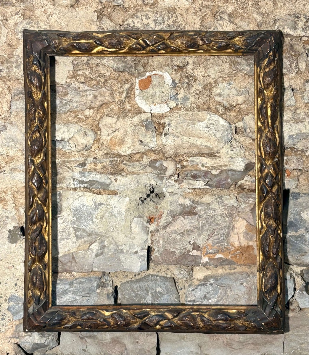 Cornice Bolognese inizi XVII secolo Legno Scolpito e Dorato