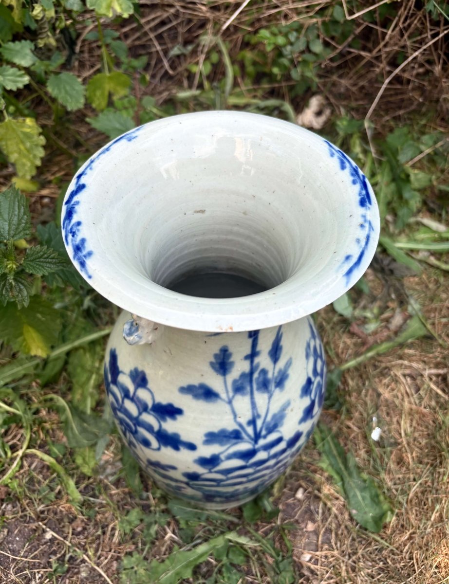 Vaso Cinese in Porcellana Celadon Dinastia Qing XIX secolo-photo-1