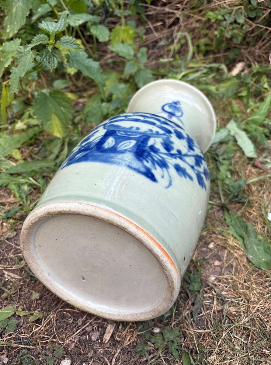 Vaso Cinese in Porcellana Celadon Dinastia Qing XIX secolo-photo-2