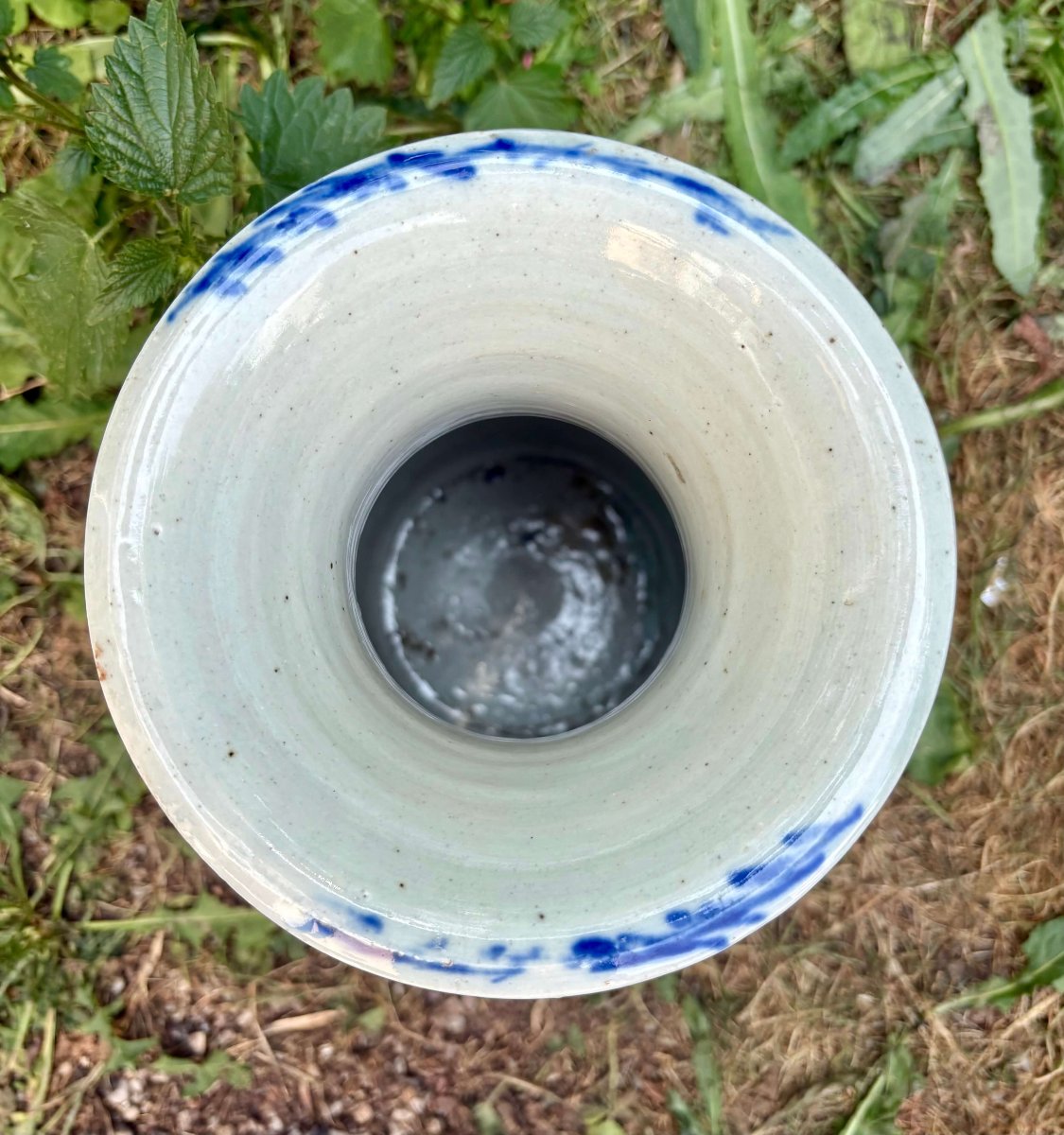 Vaso Cinese in Porcellana Celadon Dinastia Qing XIX secolo-photo-3