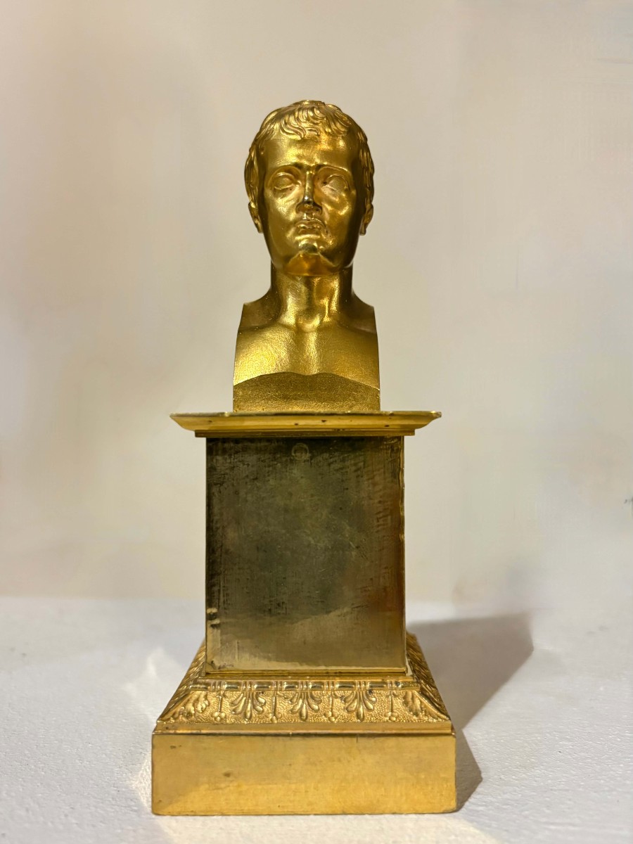 Busto di Napoleone I in Bronzo Dorato a Ormolu epoca Impero