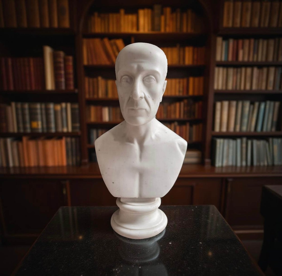 Busto Maschile Neoclassico in Marmo di Carrara inizi XIX secolo -photo-5