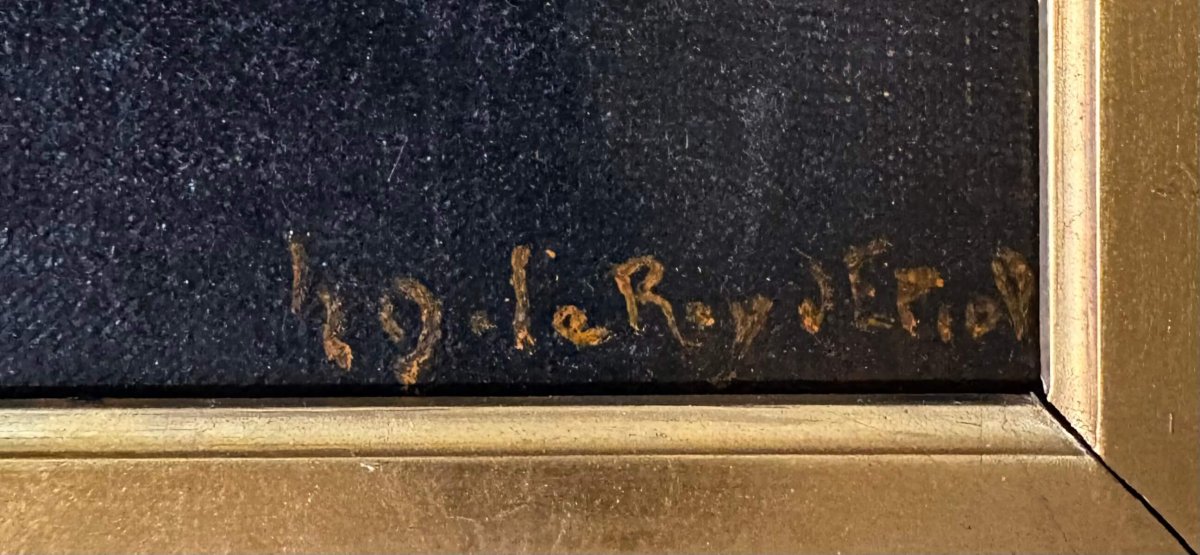 Hélène Le Roy d'Etiolles (1864-1939)  Scuola Francese del XIX  Ritratto di Giovane Donna-photo-3