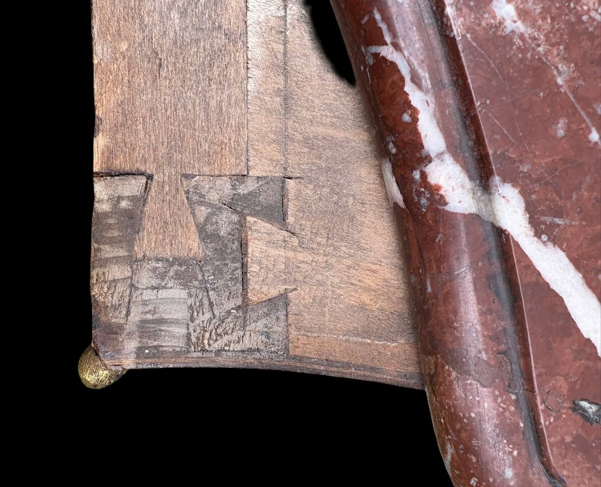 Cassettone Francese in Marqueterie  stile Luigi XV epoca Napoleone III-photo-6