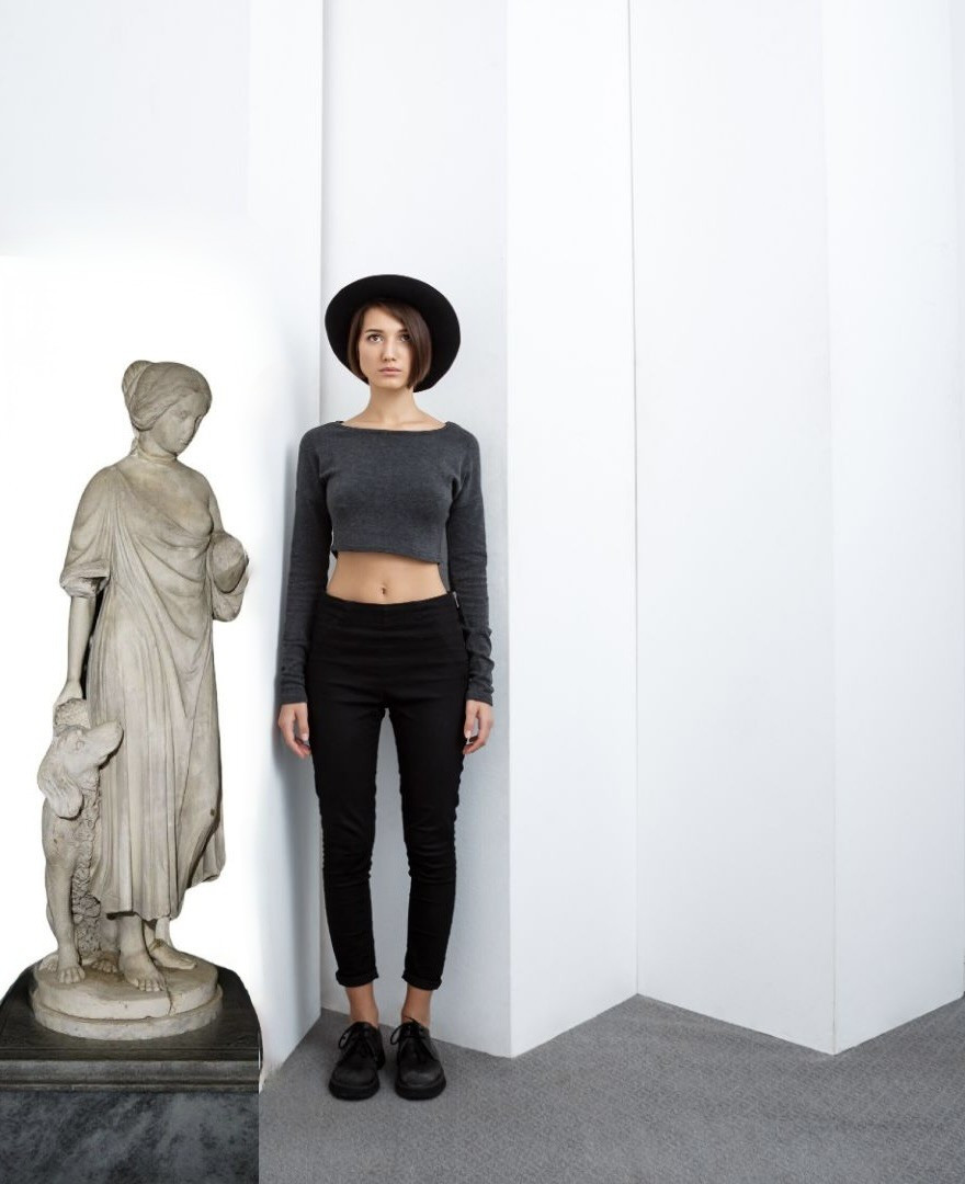 Grande Scultura in Marmo Neoclassica Allegoria XVIII secolo-photo-8