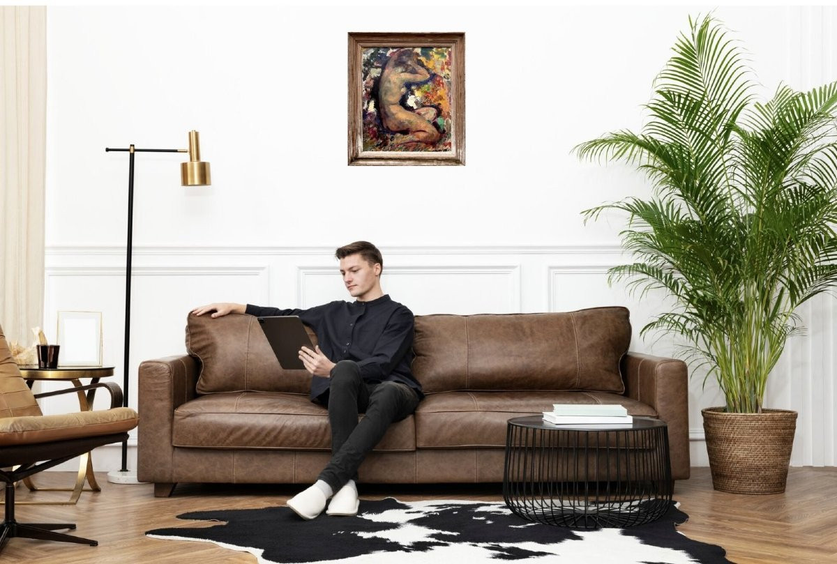 Robert Falcucci (1900-1989) Studio di Nudo Femminile Scuola Francese del XX-photo-7