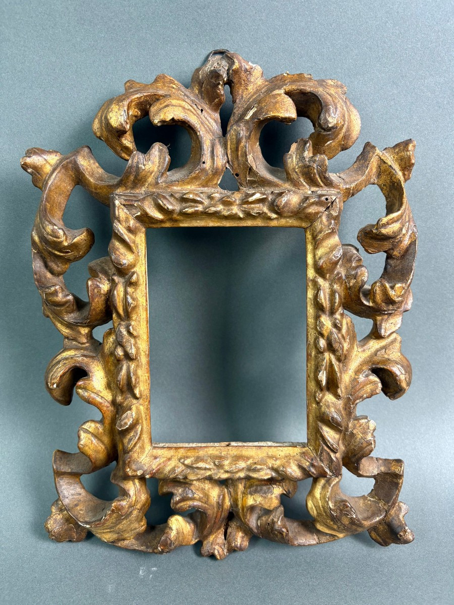 Cornice da collezione Barocca Legno Dorato Emilia XVII secolo