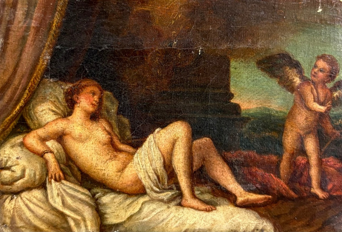 Scuola Italiana del XVIII secolo, "Danae" dopo Tiziano