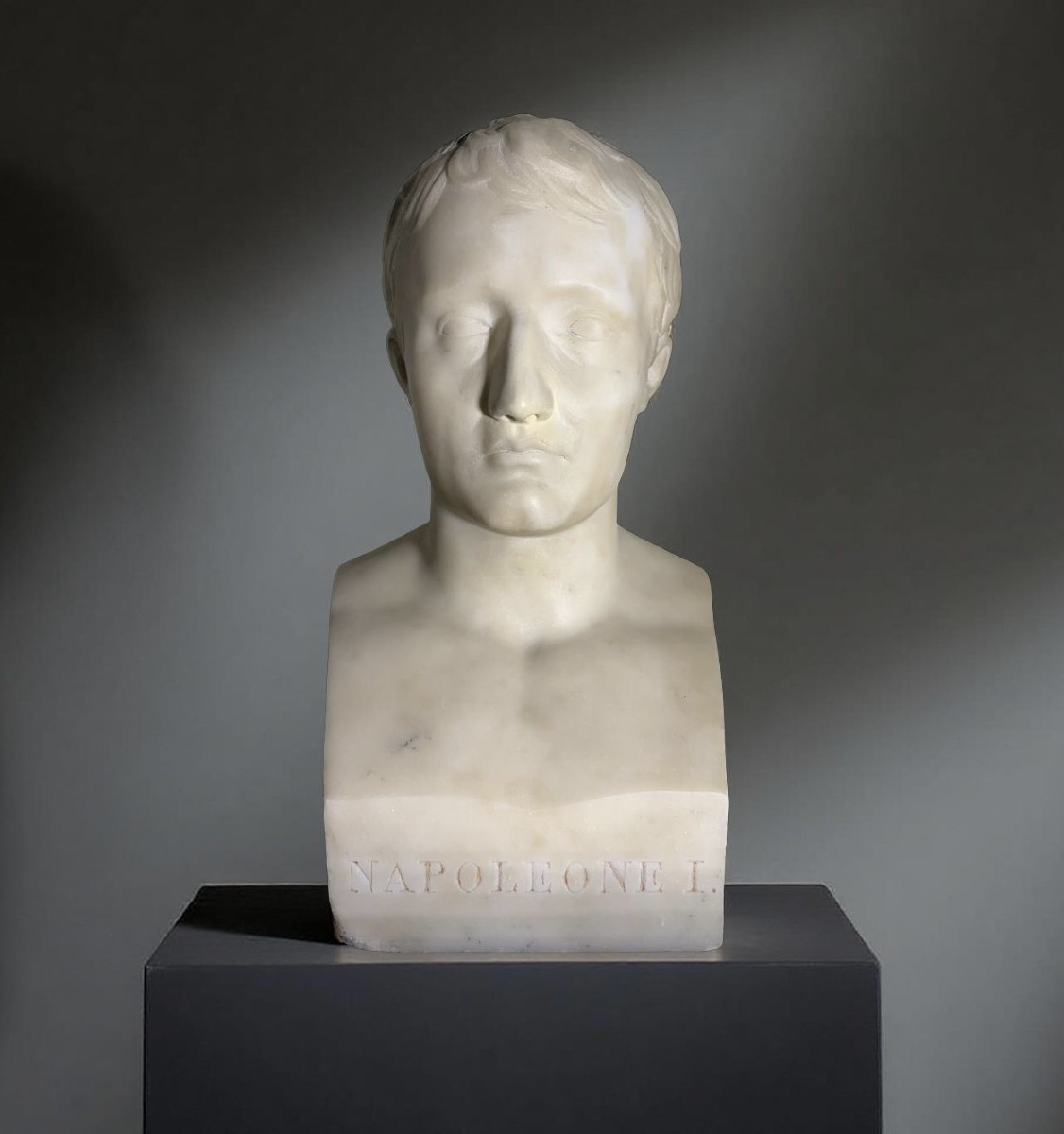 Busto in Marmo di Napoleone I in Erma, XIX secolo