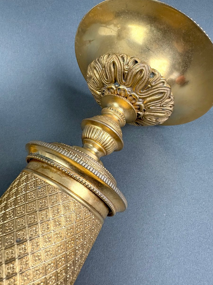 Coppia di Vasche Coppe in Bronzo Dorato epoca Impero circa 1810-photo-6