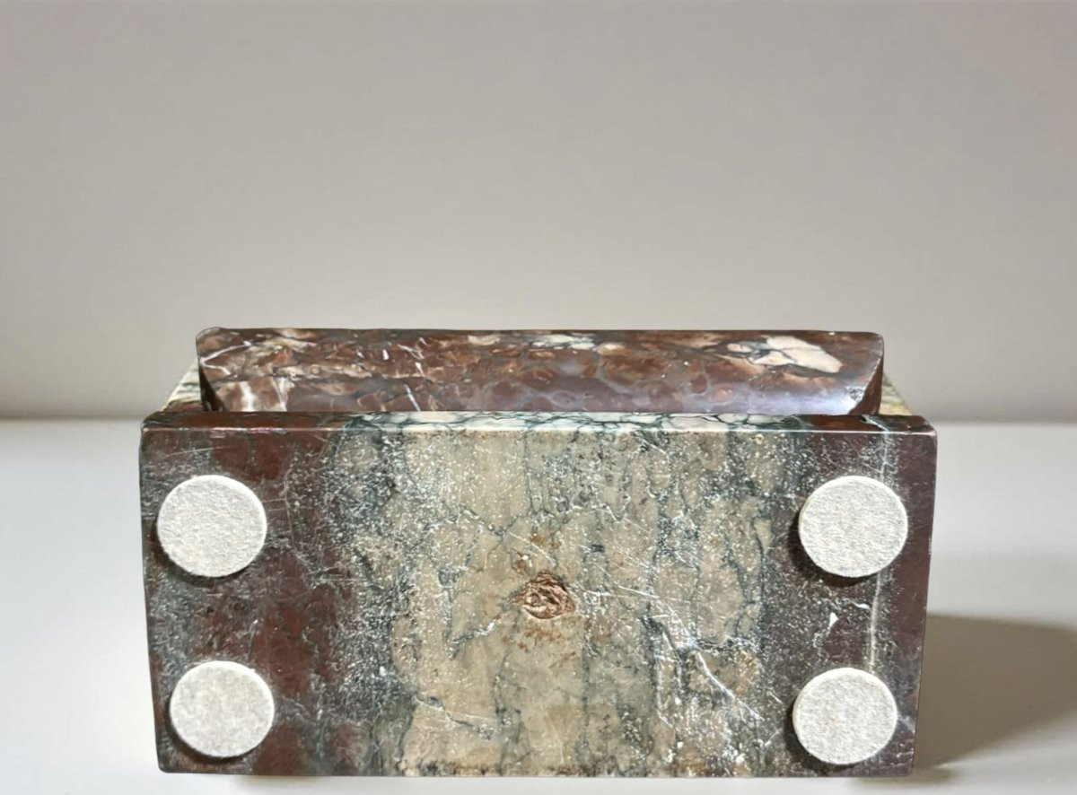 Calamaio Grand Tour in marmo a Sarcofago inizio XIX secolo-photo-4