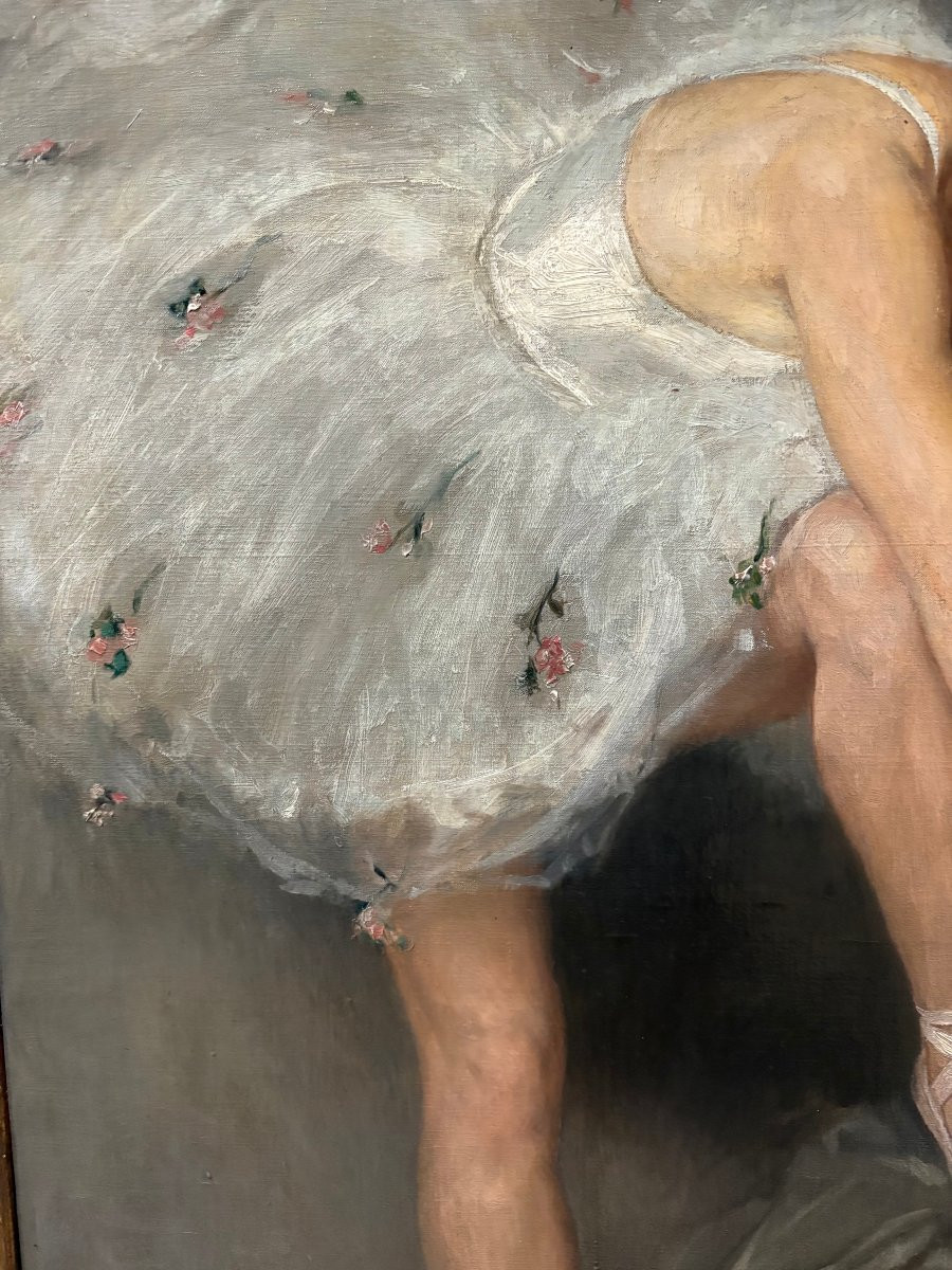 Auguste LEROUX (1871-1954) Ballerina dell'Opera Ritratto-photo-4