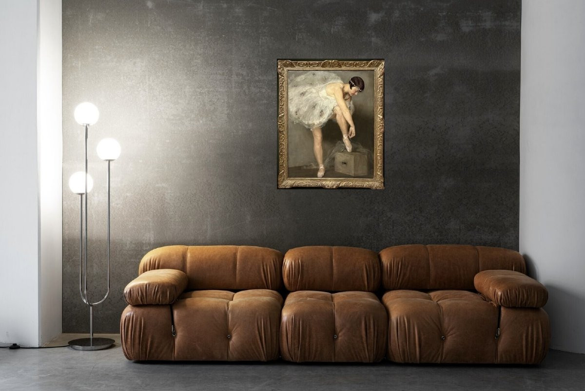 Auguste LEROUX (1871-1954) Ballerina dell'Opera Ritratto-photo-6