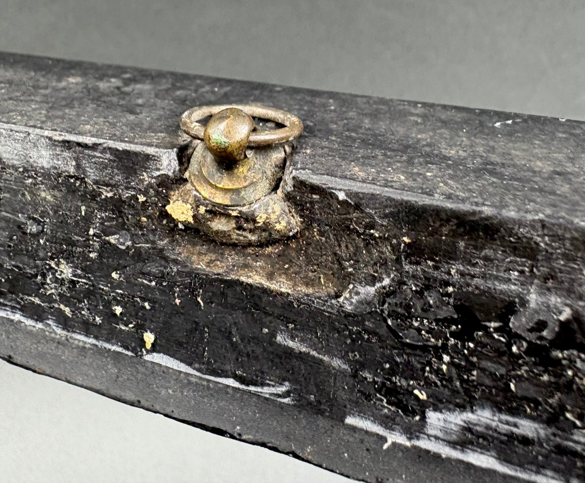 Cornice in Marmo Nero Italia XIX secolo-photo-3