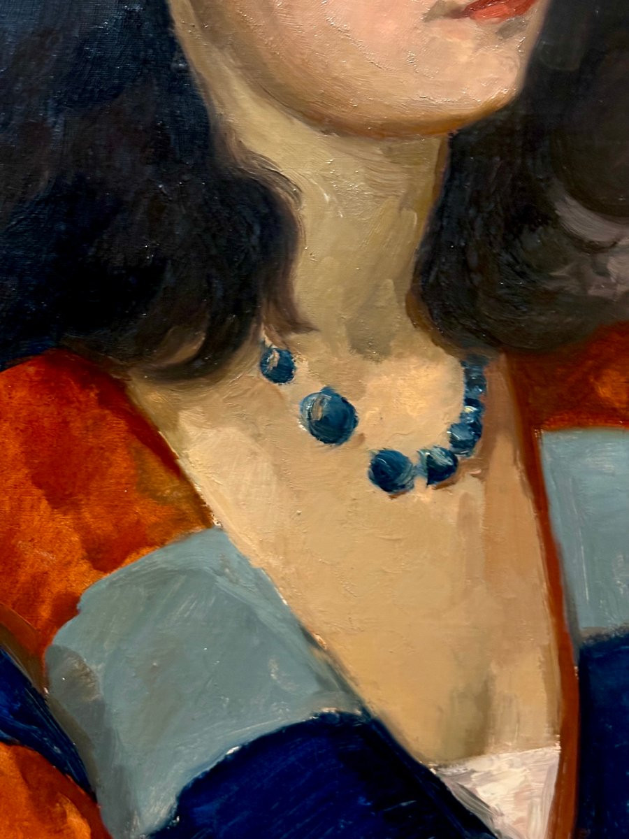 Alfred RIGNY (1888-1955) "Chiquita" Ritratto di Ragazza Modernismo Francese inizio XX-photo-4